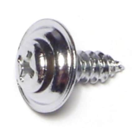 Midwest Fastener Sheet Metal Screw, #8 x 5/8 in, Chrometint Steel Oval Head Phillips Drive, 20 PK 64061